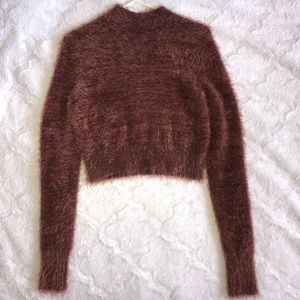 Furry long sleeve top
